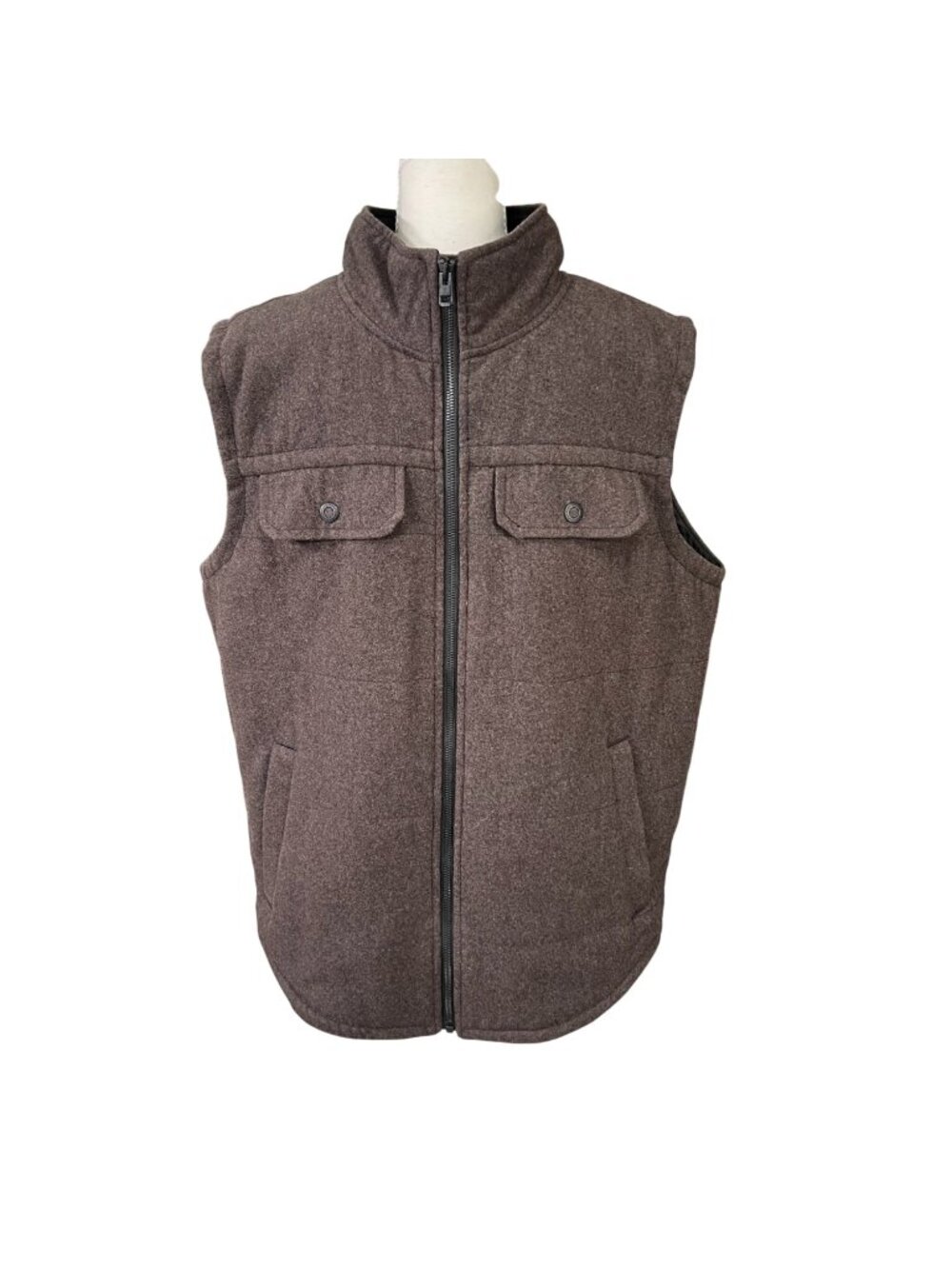 Prana Men's Colewood Wool Blend Vest Brown Size Large